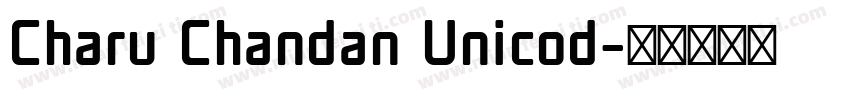 Charu Chandan Unicod字体转换